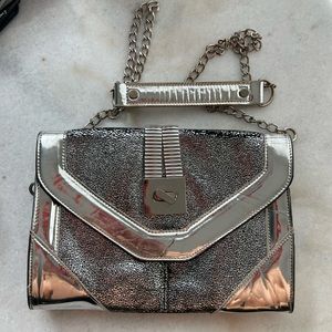 Bebe 90’s Vintage Silver Crossbody
